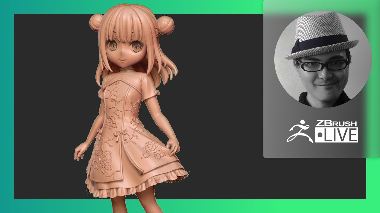 gumroad anime figure zbrush