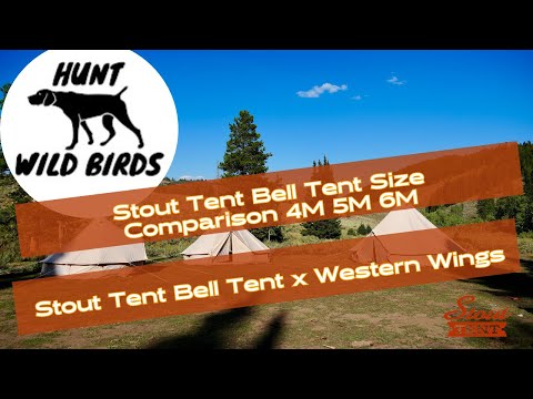 Stout Tent Bell Tent Size Comparison 4M 5M 6M