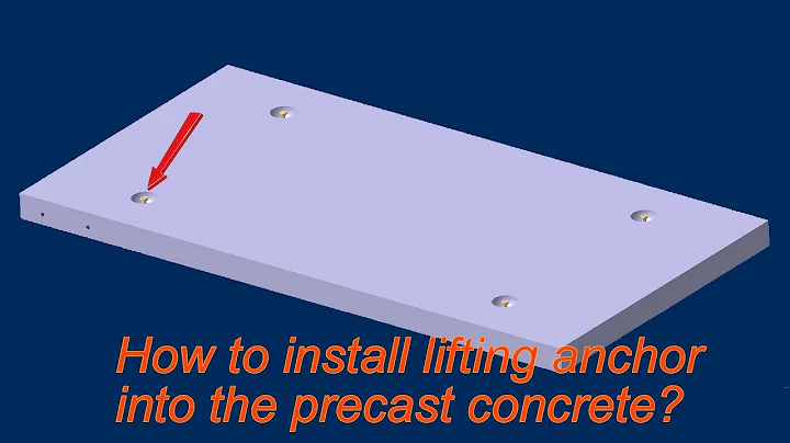 Install Lifting Anchor To Move Precast Concrete Panel | Lifting System | AOP PRECAST