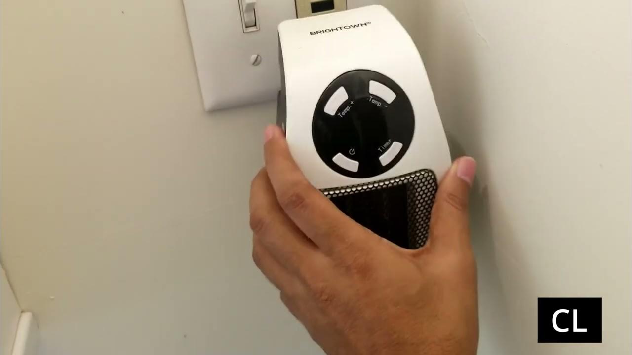 The Perfect Solution for Small Cold Rooms 350 Watt Adjustable Thermostat and Timer Space Heater