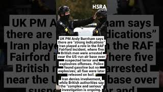 UK Says Iran Played Role in RAF Fairford Terror Plot #shorts #breakingnews #uk #iran #andyburnham Guide