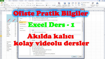 Ofiste Pratik Bilgiler Hap Bilgiler, Püf Noktaları, Pratik bilgiler, Kolay Excel dersleri...