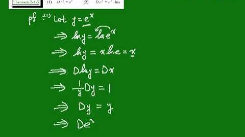 Derivatives of Exponential and Logarithmic F 070 | CH2-4 eCalculus@CSU,Taiwan