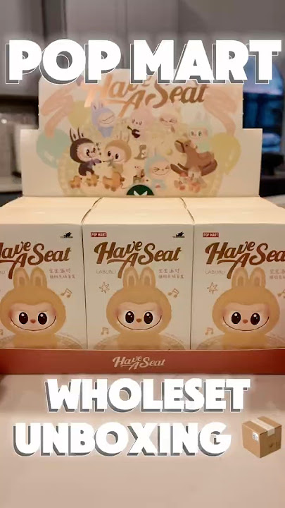 [POP Mart] Labubu Have a Seat Series WHOLESET ASMR Unboxing!✨ready for round ✌🏻🤗 #popmart #labubu
