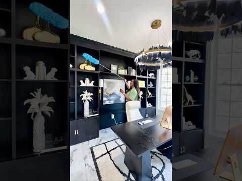 Cozy + Productive office clean out #interiorstyling #homeoffice