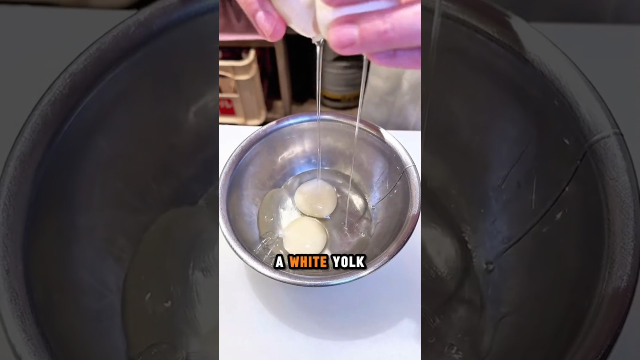 This egg yolk is white
