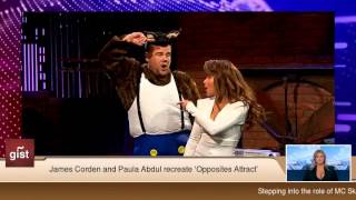 James Corden and Paula Abdul recreate ‘Opposites Attract’