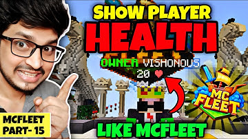 How To Show Player Health Above Their Head Like McFleet in Minecraft | How To Display Hearts❤️