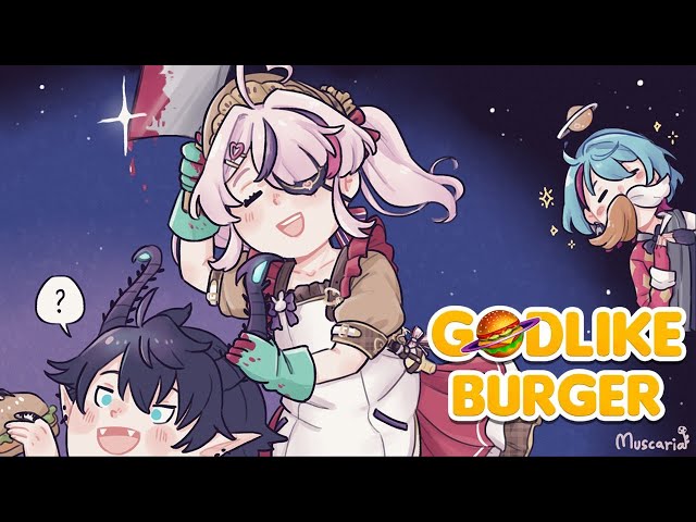 【GODLIKE BURGER】Alien Burgers~ Alien Burgers Anyone?【NIJISANJI  EN | Maria Marionette】のサムネイル