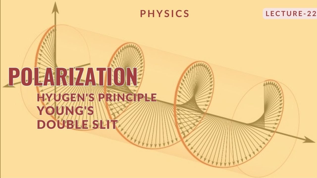 Polarization, Young's Double Slit and Hyugen's Principle : Optics  | Physics | Lecture - 22