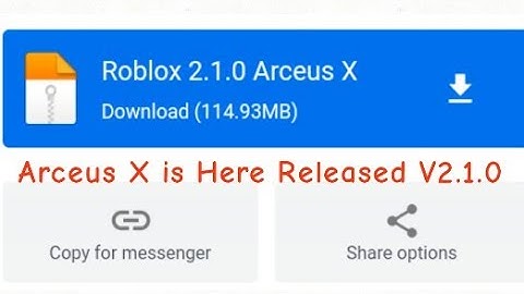 Arceus X V2.1.0 Download link on description Arceus X is Out Released