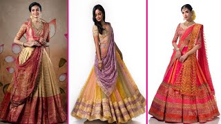 Latest Pattu Half Saree Designs, Latest Stunning Pattu Half Sarees Designs, Pattu Langa Voni Designs screenshot 3