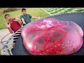 What happens if you dump Giant Orbeez inside Water Balloons shaped like Snakes? Cool Experiments!