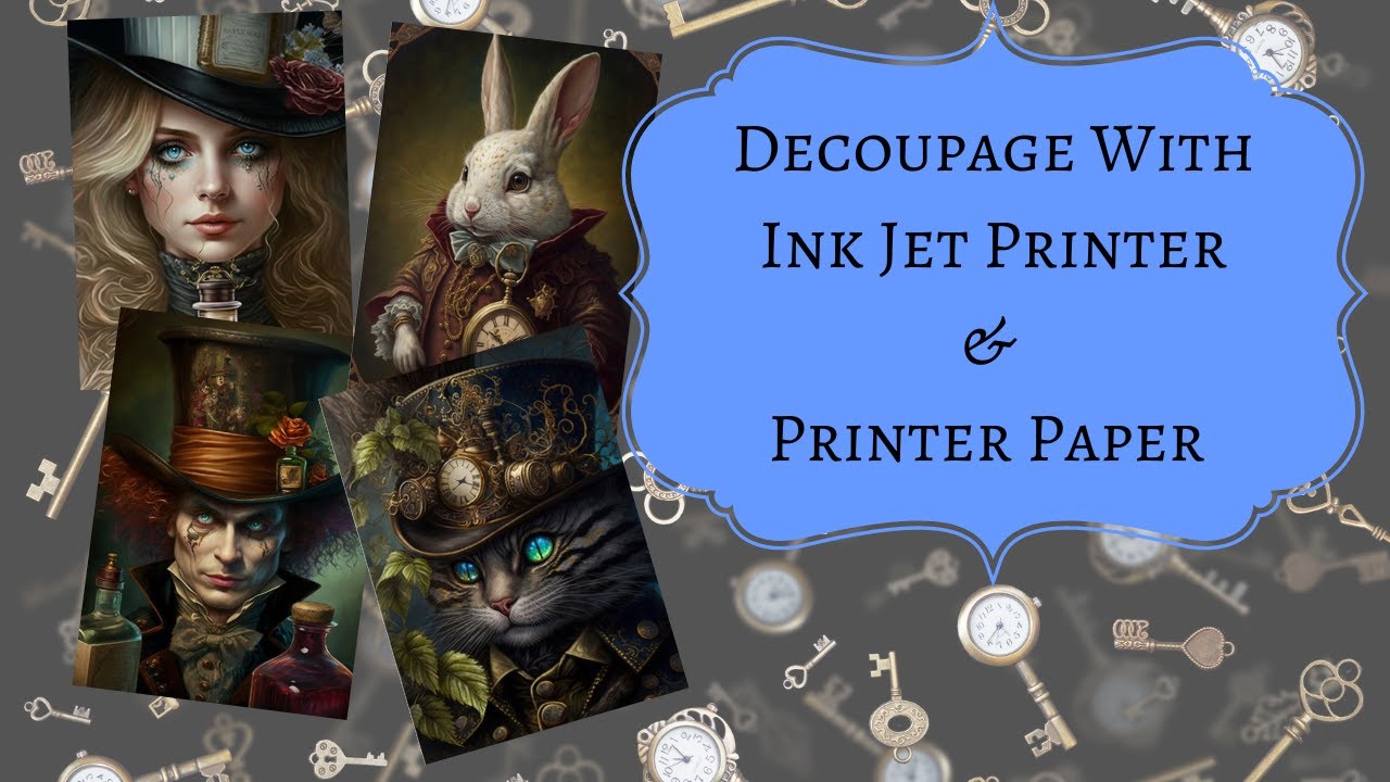 How To Use Printer Paper Inkjet Printer To Create Decoupage Art YouTube How To Use Printer Paper Inkjet Printer To Create Decoupage Art YouTube