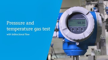 Pressure and temperature gas test - with bidirectional flow