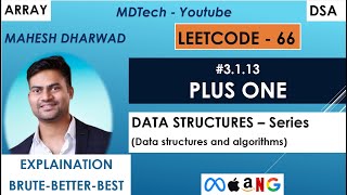 #3.1.13  | Plus one |  Leetcode 66 | Java | Maths | Array