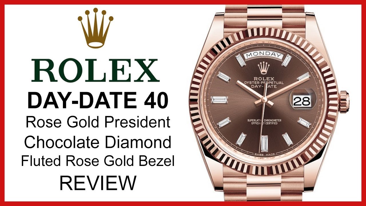 rose gold chocolate rolex