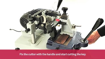 Mechanical key cutting machine for mortice keys with sideward cuts | Keyline 206
