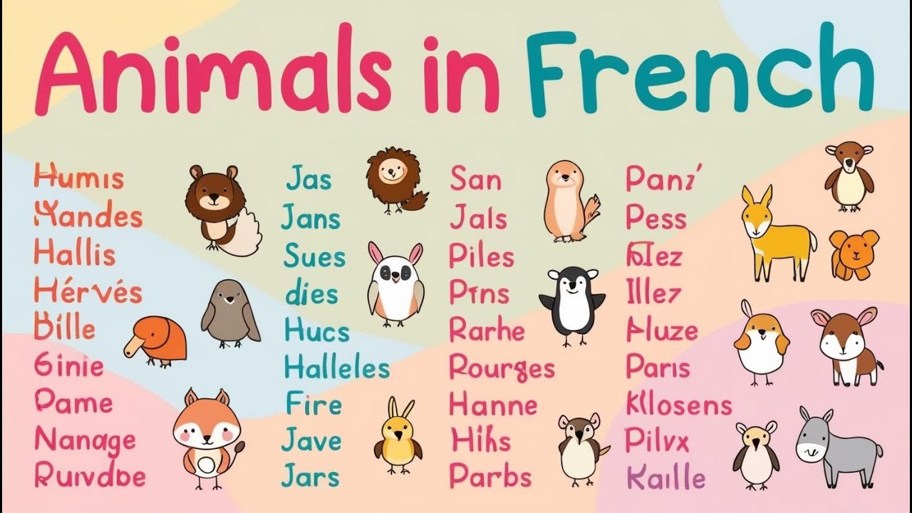 French Learning: Animals Names  Part 1
