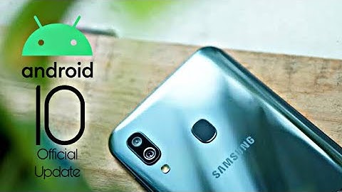 Samsung Galaxy A10s Official Android 10 Update