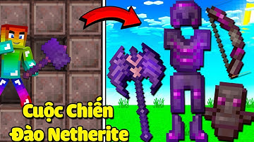 MINI GAME : CUỘC CHIẾN ĐÀO BLOCK NETHERITE ** BỘ ÁO GIÁP BẤT TỬ VÀ BÚA ĐÀO QUẶNG SIÊU VIP