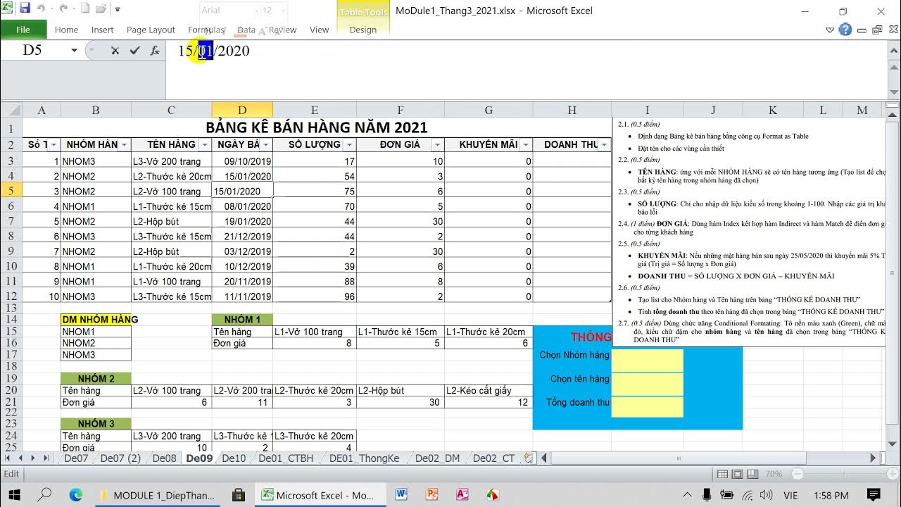 De09 EXCEL NC Module1 YouTube