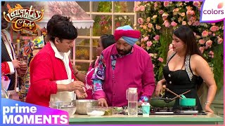 Laughter Chefs S2  Ep 4  Harpal Prevents Trying Manaras Food  Colors Tv