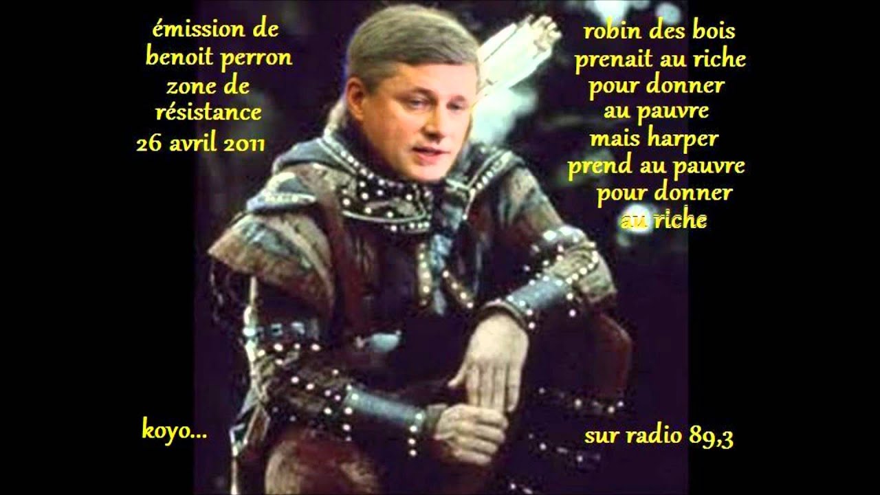 benoit perron sur harper prendre au pauvre pour donner au riche. - YouTube