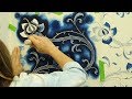 Passion Flower Wall Stenciling