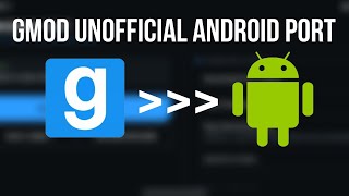 GMod PC actually got ported to Android? | Source Engine Android
