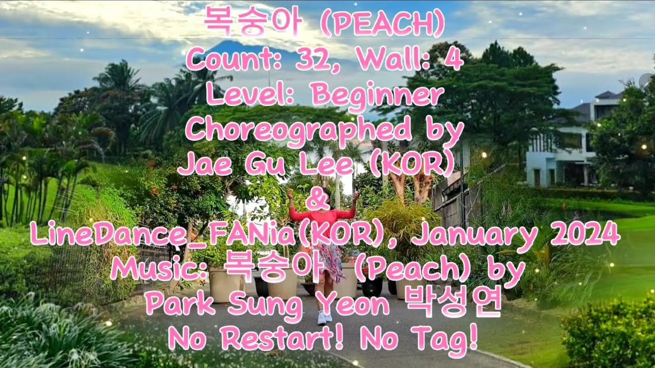복숭아 (PEACH) LINE DANCE CHOREO BY JAE GU LEE (KOR) & LINEDANCE_FANia