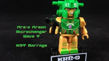 Transformers Kre-o Microchanger Wave 4 Barrage Kreon