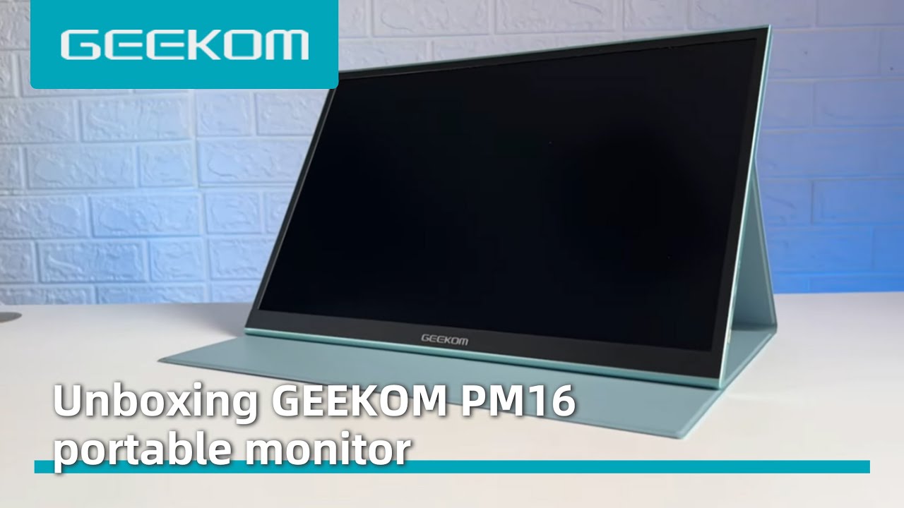GEEKOM Portable Monitor PM16 Unboxing--Get Ready to Take Your