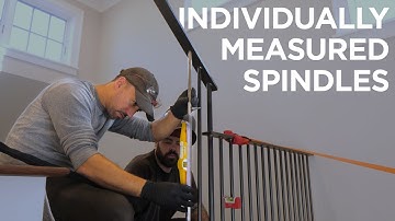 Onsite fabrication of this unreal custom cold rolled steel handrail