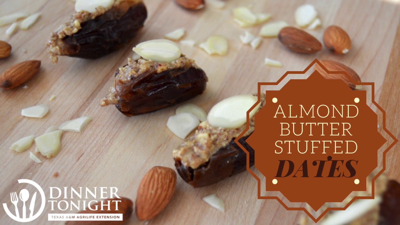 Almond Butter Stuffed Dates YouTube