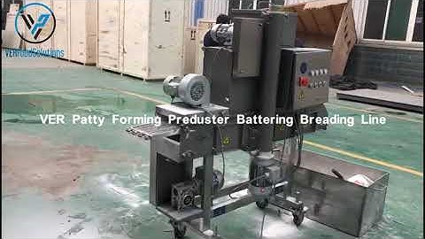 How Patty Nuggets Forming Preduster Battering Breading Line Works?