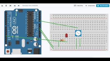 Led Brightness controlled by Potentiometer using Servo library