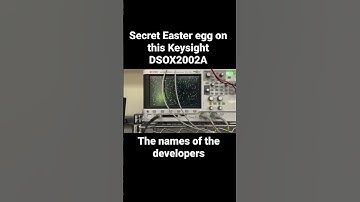 Secret Easter egg on Keysight DSOX2002A oscilloscope