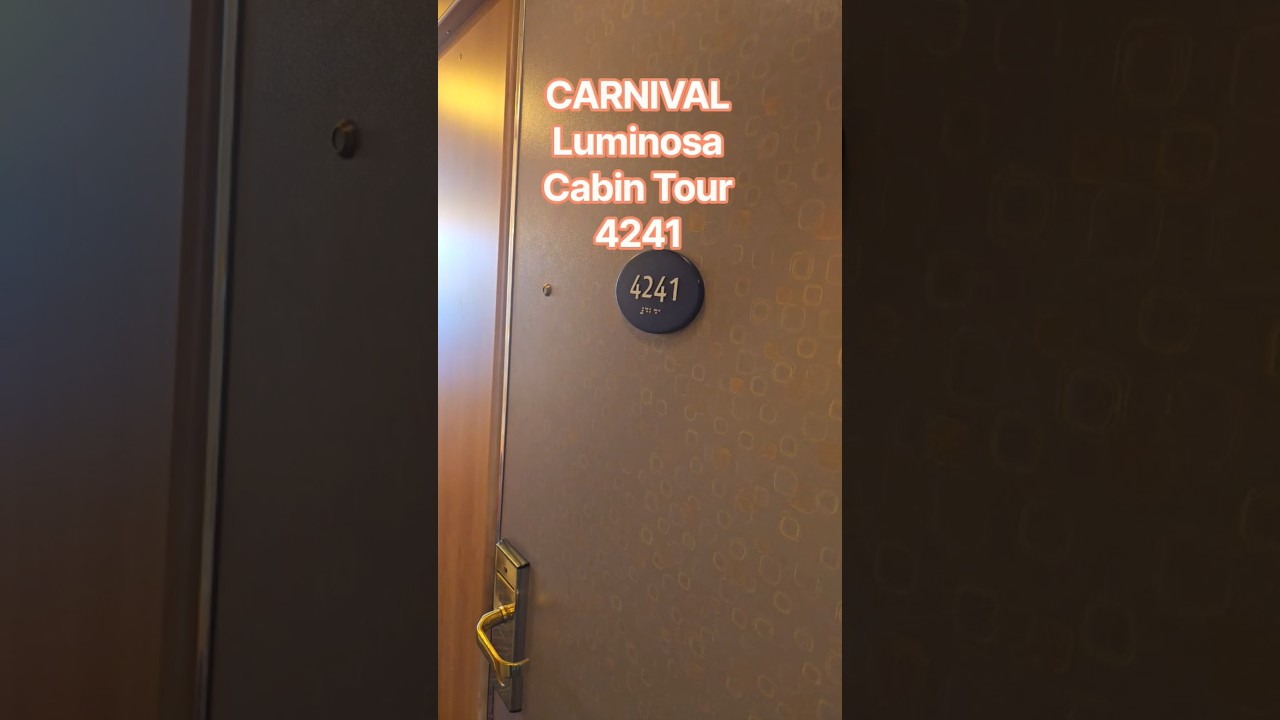 4241 Cabin Tour Carnival Luminosa #CarnivalLuminosa #carnivalcruise #4241 #cruisecabin #cruise