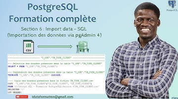 Import data - SQL (Importation des données via pgAdmin 4) - PostgreSQL #7