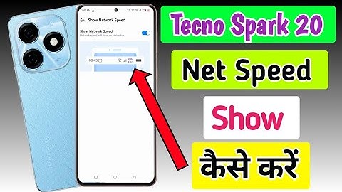 Tecno Spark 20 Me Network Speed Setting/How to show net speed in Tecno spark 20/enable net speed