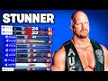 Hitting a stunner with stone cold in every wwe 2k game