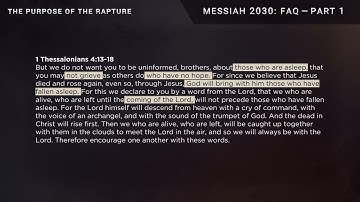 Messiah 2030   FAQ   Part 1