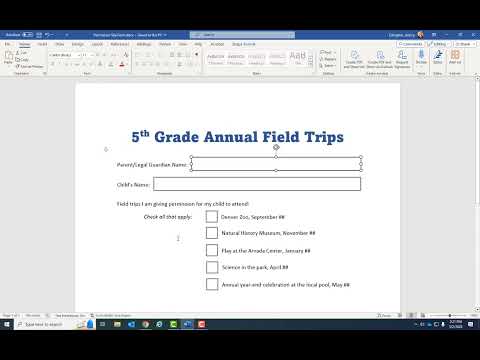 Fillable, Accessible Forms