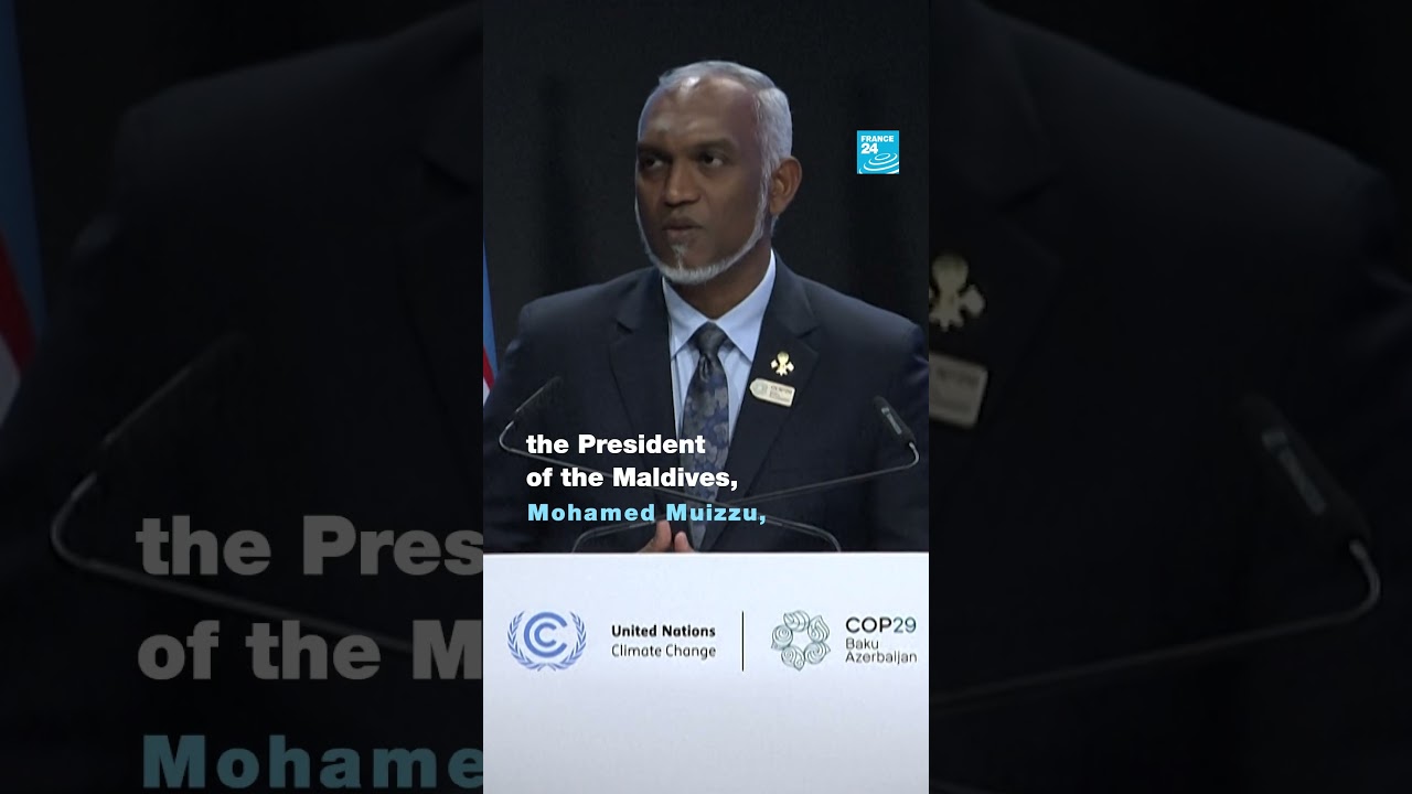 🌎🌡️ COP goals need to be financed to work, says Maldives' President • FRANCE 24 English