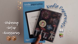 📖📦✨Kindle Paperwhite 11th generation 2022 || unboxing/setup + accessories