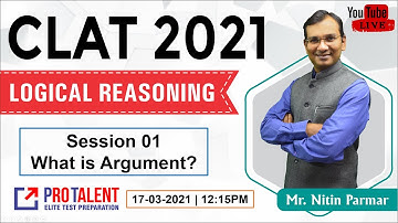 Logical Reasoning for CLAT I March 2021 I CRASH COURSE I Logical Reasoning  S01