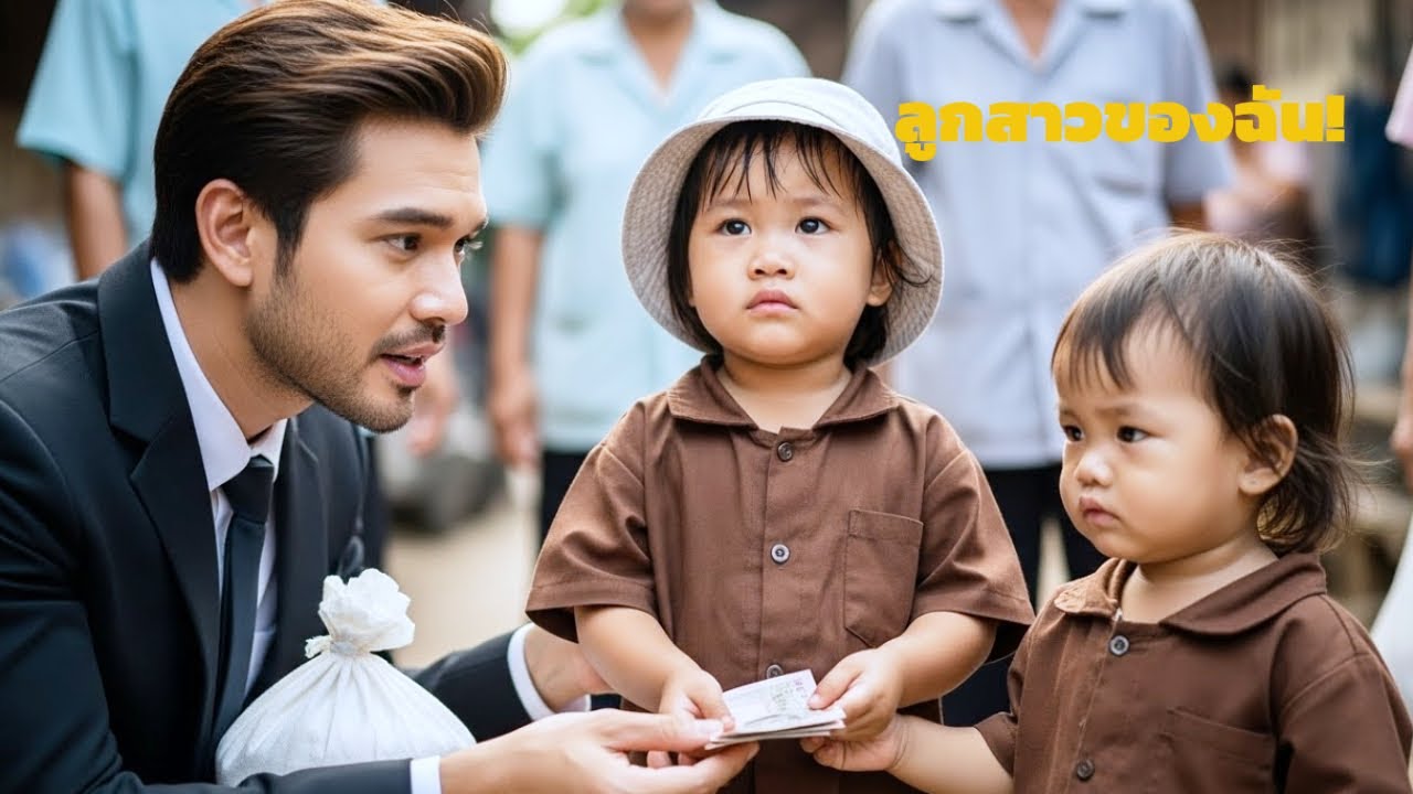 เด็กหญิงสองคนเนื้อตัวมอมแมมมาขอข้าวสารช่วยเหลือ และจดหมายหนึ่งฉบับทำให้มหาเศรษฐีทรุดลงตรงนั้น