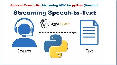 Amazon Transcribe to stream Speech-to-Text with python