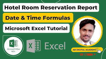 Hotel Room Reservation Report in Excel | Urdu / Hindi Tutorial